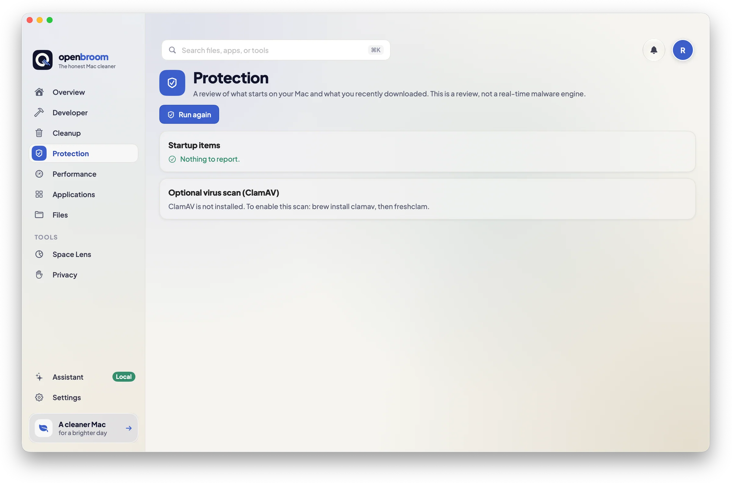 Protection screen